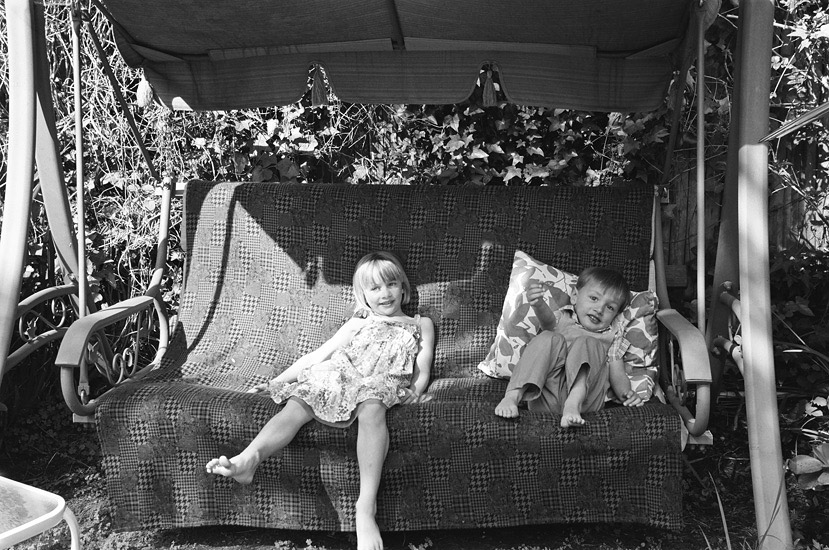 kids on swing